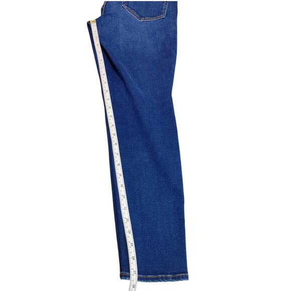 L'Agence Brigitte Skinny Jeans Blue Dark Wash Cotton Stretch Mid Rise Size 26 - Picture 3 of 7